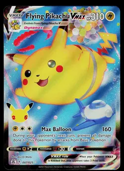 Pokemon Card - Flying Pikachu VMAX Celebrations 007/025 Ultra Rare - Image 1