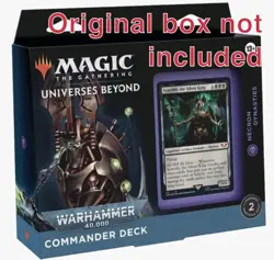 MTG Warhammer 40k Necron Dynasties Commander Deck Opened - Double Sleeved - Image 5