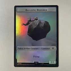 Magic the Gathering LoTR #8/9 Ballistic Boulder / Food Foil Token - Image 1