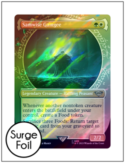 1x Samwise Gamgee, Showcase Surge Foil 0819, LOTR, Magic MTG NM - Image 1