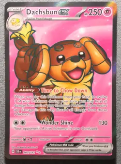 Pokemon English - Stellar Crown - Dachsbun ex 160/142 - NM - Image 1