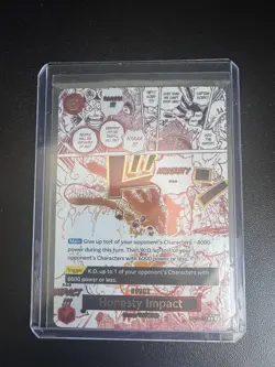 One Piece CCG Honesty Impact Alt OP11-018 a Fist of Divine Speed English Foil - Image 1