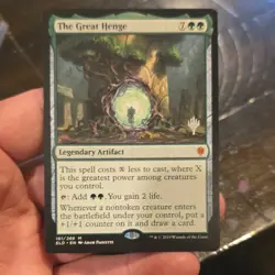 The Great Henge Throne of Eldraine Regular Green Mythic Legendary Artifact Wiza… - Image 1