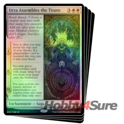 Foil Urza Assembles The Titans X4 M/NM Magic: The Gathering MTG Dominaria United - Image 1