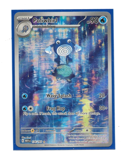 POLIWHIRL Holo Illustration Rare 176/165 English Pokemon Scarlet Violet 151 NM - Image 1