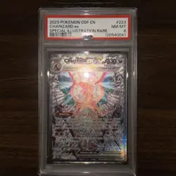 Pokemon TCG Charizard ex 223/197 Obsidian Flames Special Illustration Rare PSA 8 - Image 1