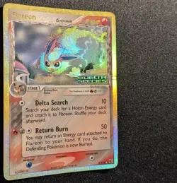 Pokemon EX DELTA SPECIES - #5/113 Flareon - Reverse Holo - ENG - Damaged - Image 5