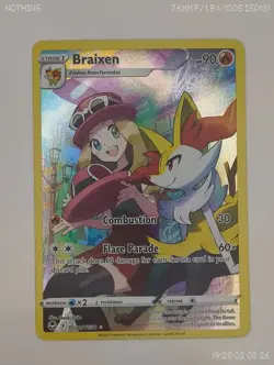 Pokemon TCG Braixen Swsh12: Silver Tempest Trainer Gallery Tg01/Tg30 Holo Ultra - Image 1