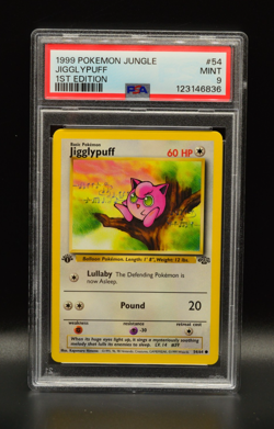 Jigglypuff 1st Edition 1999 Pokemon Jungle #54 WOTC PSA 9 Newly Graded - Image 1