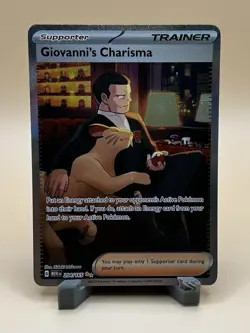 2023 Pokemon 151 MEWen Giovanni's Charisma 207/165 - Secret Art Rare SAR - Image 1