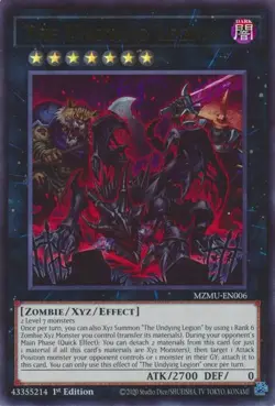 The Undying Legion-Ultra Rare - 1St Edition - MZMU-EN006 - Maze of Muertos - NM - Image 1