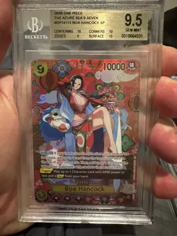 Bandai Boa Hancock One Piece TCG OP14-112 Azure Sea's Seven SP BGS 9.5 - Image 1