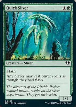 Quick Sliver Light Play, English Magic the Gathering MTG Commander Masters - Image 1