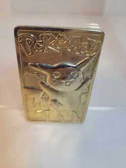 PIKACHU Pokemon 23K Gold Plated Trading Card 1999 Burger King (C11) - Image 1