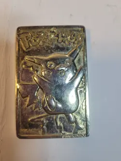 PIKACHU Pokemon 23K Gold Plated Trading Card 1999 Burger King (C11) - Image 4