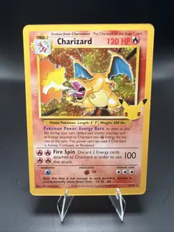 Pokemon Charizard 4/102 Celebrations: Classic Collection Holo - Image 1