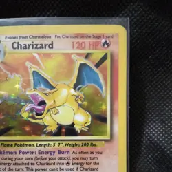 Pokemon TCG Charizard Base Set Holo Unlimited Rare Card 4/102 1995 - Image 4