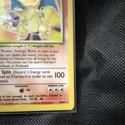 Pokemon TCG Charizard Base Set Holo Unlimited Rare Card 4/102 1995 - Image 5