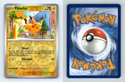 Pikachu #62 SV Paldea Evolved Reverse Holo Common Pokemon 2023 TCG Card - Image 1