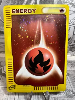 Pokemon Card - Fire Energy - McDonalds Holo E-Series - Japanese. - Image 1