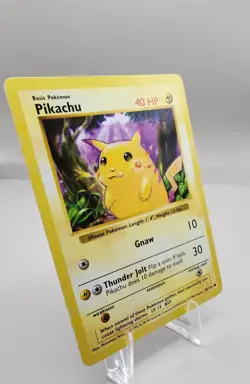 Pikachu 58/102 Shadowless RED CHEEKS NM Base Set Vintage Pokemon Card WOTC 1999 - Image 3
