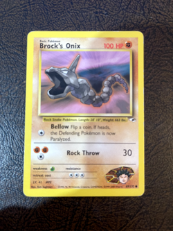 Pokemon Brock’s Onix Gym Heroes Vintage Card 69 MP - Image 1