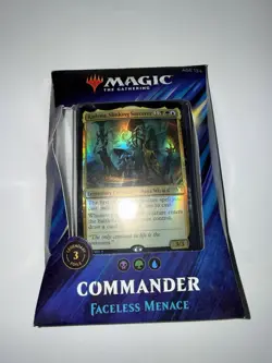 Magic the Gathering MtG Commander 2019 FACELESS MENACE Theme Deck FACTORY SEALED 630509892563 - Image 1