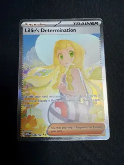 Pokemon TCG Lillie's Determination 184/132 Mega Evolution Full Art NM - Image 1