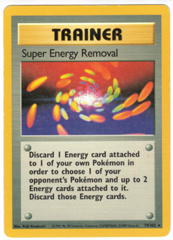Super Energy Removal 79/102 Base Set Regular Rare Vintage Pokemon Card - Image 1