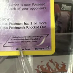 Gengar 60/162 Pokemon Card TCG X&Y Breakthrough Holo Rare NM - Image 5