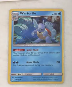 Pokemon Card Wartortle Unbroken Bonds Cosmo Holo 34/214 - Image 1