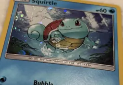 Pokemon Unbroken Bonds Promos Squirtle Card 33/214 Cosmos Holo Rare TCG LP - Image 2