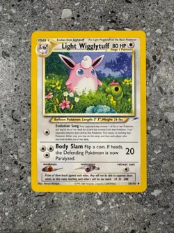 Pokemon TCG Cards Light Wigglytuff 54/105 Neo Destiny EXC - Image 1