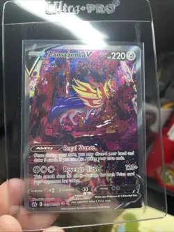 Pokemon Cards Zamazenta V GG54/GG70 Crown Zenith Galarian Gallery Holo Rare V NM - Image 1