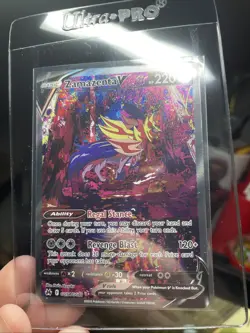 Pokemon Cards Zamazenta V GG54/GG70 Crown Zenith Galarian Gallery Holo Rare V NM - Image 2