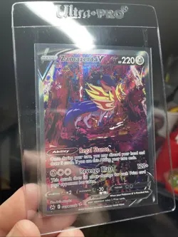 Pokemon Cards Zamazenta V GG54/GG70 Crown Zenith Galarian Gallery Holo Rare V NM - Image 4