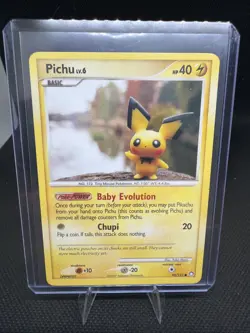 Pichu 93/123 Diamond & Pearl Mysterious Treasures Pokemon TCG Card 2007 LP/NM - Image 1