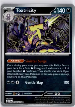 Toxtricity 068/094 Reverse Holo Phantasmal Flames Pokemon Trading Card TCG - Image 1
