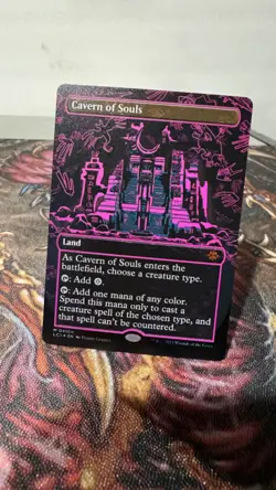 MTG Cavern of Souls Neon Ink Purple #410d The Lost Caverns of Ixalan - Image 1