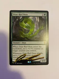 Signed Oran-Rief Ooze Daarken Shadow Signature MTG Zendikar Rising ZNR Commander - Image 1