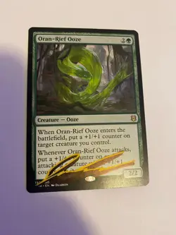 Signed Oran-Rief Ooze Daarken Shadow Signature MTG Zendikar Rising ZNR Commander - Image 2