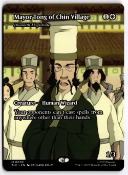 Mayor Tong of Chin Village (Borderless) NM TLE Avatar: The Last Airbender MTG - Image 1
