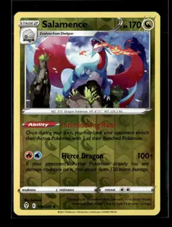 Pokemon Salamence 109/203 Evolving Skies Reverse Holo Rare 3 Card Lot - Image 1