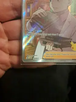Pokemon TCG Professor's Research (Full Art) Celebrations 024/025 Holo Ultra Rare - Image 2