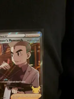 Pokemon TCG Professor's Research (Full Art) Celebrations 024/025 Holo Ultra Rare - Image 4