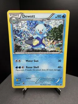 Pokemon TCG Mcdonalds 2012 Dewott 5/12 Stamped Holo LP - Image 1