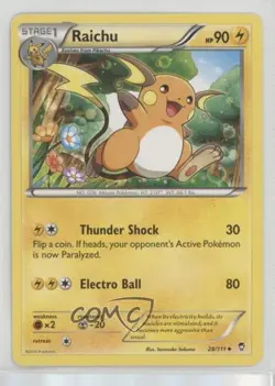 Raichu Pokemon XY Furious Fists #28 - Image 1