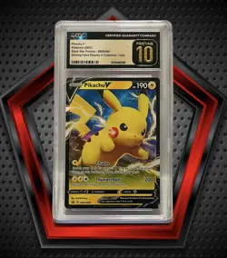 Pikachu V *CGC Pristine 10* 2021 Pokemon Black Star Promos Shining Fates SWSH061 - Image 1