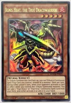 MACR-EN021 Ignis Heat, the True Dracowarrior - Ultra Rare 1st Ed Lightly Played - Image 1