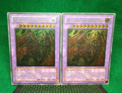 Yugioh! - Destiny End Dragoon LODT-EN042 - 1st Ed Ultimate Rare x2 - Error+Orig! - Image 1